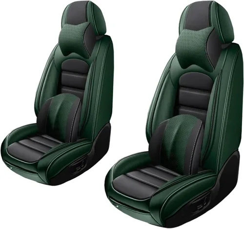 Vista 29 de 5 fundas de asiento para Mazda2 2011-2023, fundas de asiento de automóvil de cuero, impermeables, suaves, cómodas fundas de asiento de automóvil