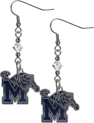 Vista 19 de Siskiyou Sports Pendientes colgantes de cristal de la NCAA