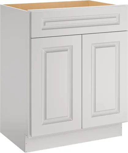 Vista 18 de LOVMOR Vanidad de baño de 24 pulgadas, gabinete base de cocina, unidad de almacenamiento de fregadero individual, armario de almacenamiento
