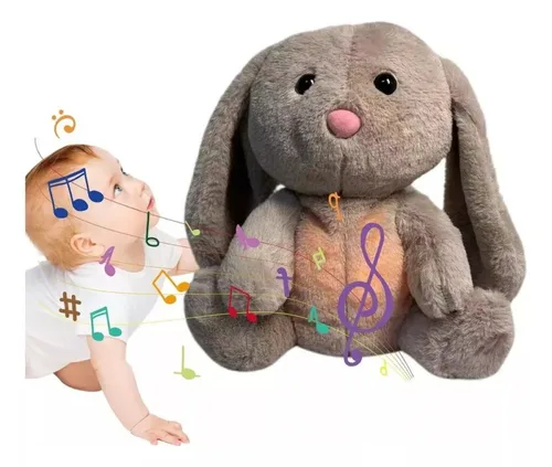 Vista 2 de PELUCHE CONEJO QUE RESPIRA LUZ Y SONIDO