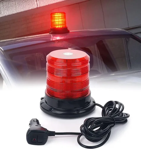 Vista 8 de LUMENIX 60 luces LED estroboscópicas para carretilla elevadora para camiones magnéticos/montaje de tornillo, remolque, vehículos de construcción