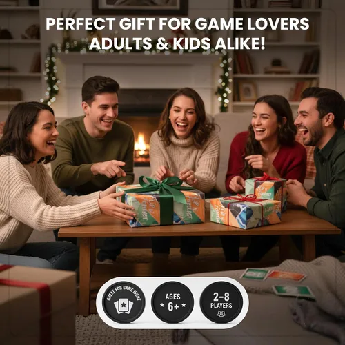 Vista 7 de Flip N' Forecast - El juego de cartas familiares de predicción definitiva para niños y adultos - Divertidos juegos familiares para niños y adultos