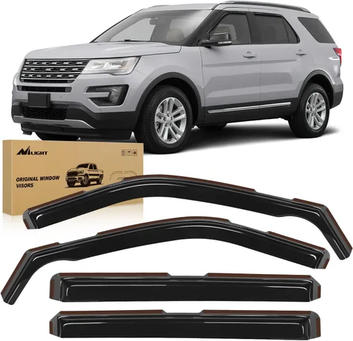 Vista 14 de Nilight - Deflectores de lluvia en canal para Ford Bronco Sport 2021 2022 2023 2024, deflectores de ventana originales, viseras de ventilación