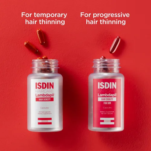 Vista 8 de ISDIN Lambdapil Hair Density Capsules For HIM