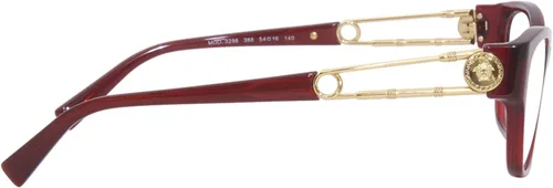 Vista 3 de Gafas graduadas Versace VE 3288 388 Transparente Rojo