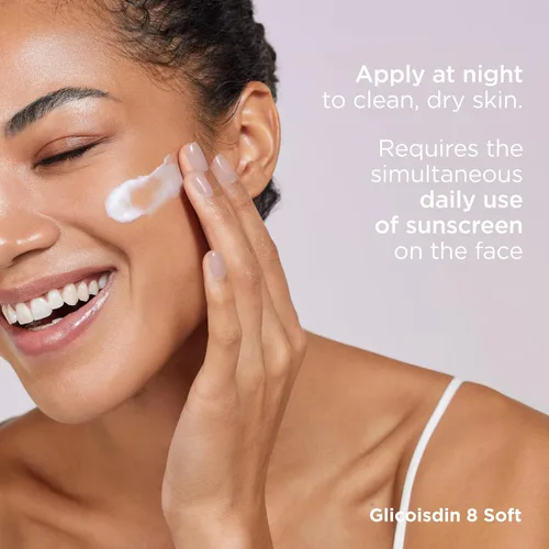 Vista 8 de ISDIN Isdinceutics GlicoISDIN 8 Soft (1.76 oz) Crema exfoliante facial con 3.2% de ácido glicólico libre Suaviza la textura de la piel Aumenta