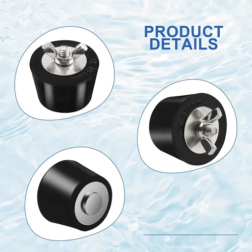 Vista 4 de Tapón de goma para piscina de 1.5 pulgadas, tapón de expansión de goma para piscina, tapones anticongelantes para piscina enterrada sobre el suelo