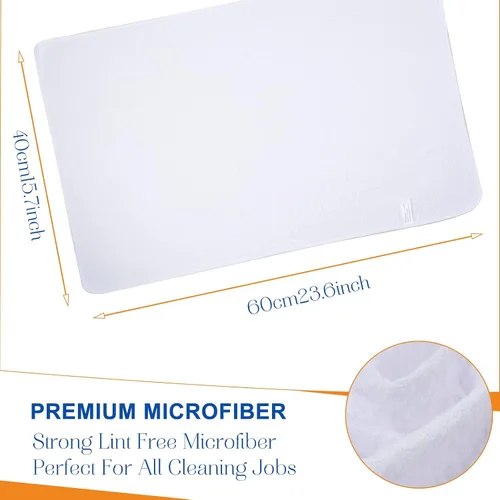 Vista 9 de Paños de cocina Sinland de 380 GSM, con tejido de microfibra cuadriculado