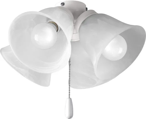 Vista 6 de Progress Lighting Kit de luz universal para ventilador de techo bajo de 1 luz para ventiladores de techo de la colección AirPro, diseño de perfil
