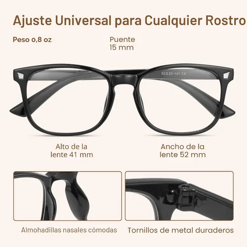 Vista 5 de Gaoye - Paquete de 3 anteojos de bloqueo de luz azul, falsos, cuadrados, de moda, anti rayos UV, para computadora, juegos, para mujeres/hombres