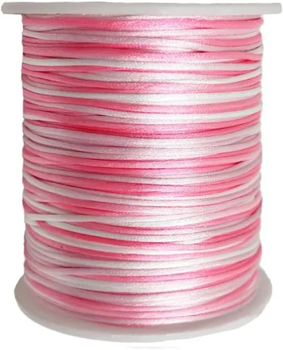 Vista 16 de Cordón de nailon teñido de 0.039 pulgadas x 100 yardas, hilo de cuentas para collares de macramé de cola de ratón, pulseras de amistad, fabricación