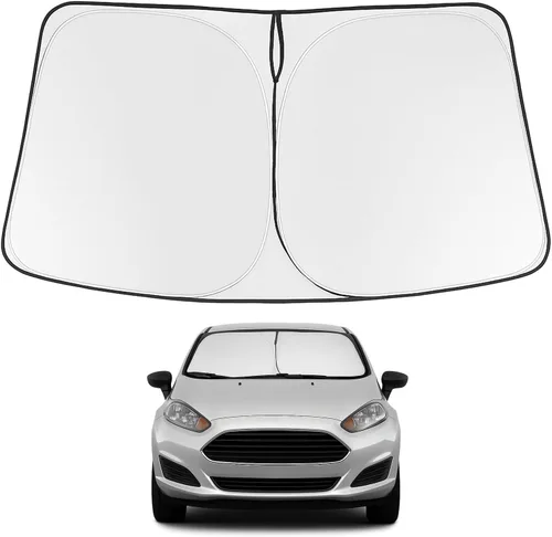 Vista 309 de Proadsy Parasol para parabrisas Rivian R1S 2022-2025 2026 de 4 capas plegable, protector de parasol frontal que bloquea los rayos UV, mantiene