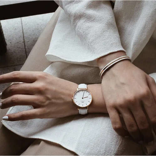 Vista 2 de Daniel Wellington Reloj Petite Cuero Oro Rosa