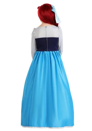 Vista 2 de Disney La Sirenita Disfraz de Vestido Azul para Niñas Ariel Multicolor