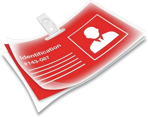 Vista 3 de Fellowes Bolsas de laminación, 5mil, 3 7/8 x 2 5/8, tamaño de identificación, 25/paquete