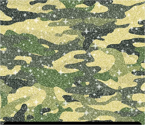 Vista 10 de Camuflaje Estampado Glitter HTV (13.33" x 12") - Camuflaje Azul