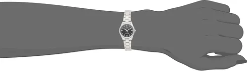 Vista 4 de Casio Reloj analógico de acero inoxidable LTP-V005D-1AV para mujer, plateado, Reloj analógico, movimiento de cuarzo