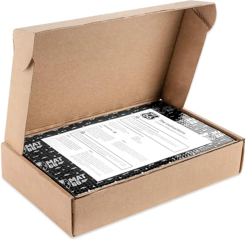 Vista 6 de MAT66 ProBlack Alfombrilla Insonorizante para Automóvil de 80 mil 10 pies cuadrados, Amortiguador de Sonido Automotriz de Butilo