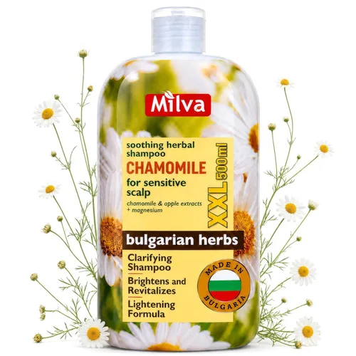 Vista 11 de Milva Champú con extracto natural de manzanilla - Da suavidad y brillo al cabello 6.8 fl oz por Milva Paraben-Free Formula, Silicone/Sulfate-Free