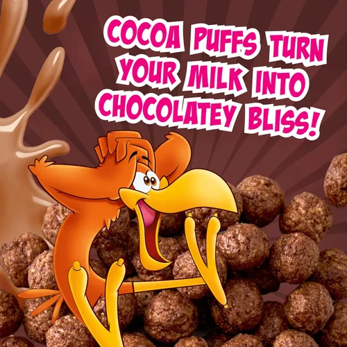 Vista 6 de Cocoa Puffs, cereales para el desayuno con sabor a chocolate, fabricados con grano entero, 10.4 oz
