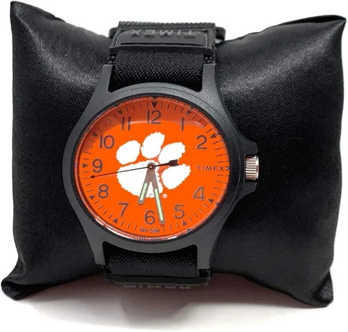 Vista 6 de Timex Reloj unisex Collegiate Recruit de 1.496 in - Tennessee Volunteers con correa de tela negra