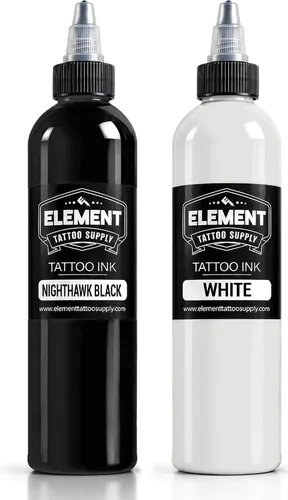 Vista 47 de Element Tattoo Supply - Tinta negra para tatuaje, 8 onzas, tinta negra Negro