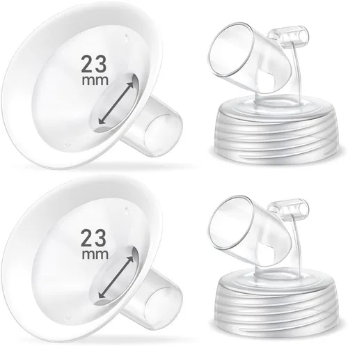 Vista 24 de Juego de 2 bridas de 0.55 pulgadas, protector de borde suave actualizado y conector de base de boca ancha, piezas de bomba para Spectra S2 Spectra