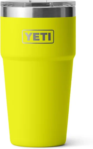 Vista 32 de YETI Rambler - Vaso apilable de 20 onzas, acero inoxidable, aislado al vacío con tapa MagSlider Verde mar