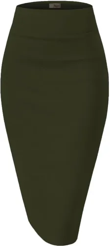 Vista 12 de Hybrid & Company Women's Scuba Pencil Skirt 1139 - negro