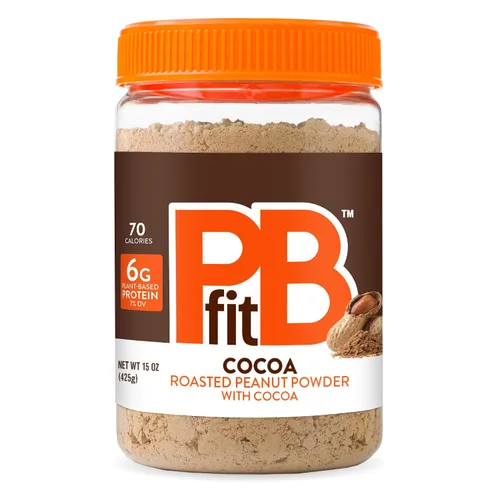 Vista 15 de PBfit Mantequilla de maní clásica en polvo de 15 onzas, mantequilla de maní en polvo para untar de cacahuetes tostados reales, 8g de proteína 8% DV