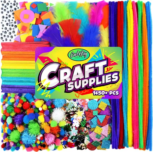 Vista 8 de Kit de suministros de artes y manualidades para niños, niños y niñas de 4, 5, 6, 7, 8 años, materiales de actividades para niños pequeños, ideal