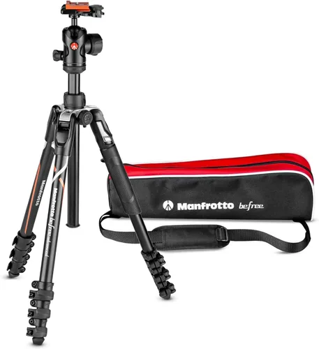 Vista 10 de Manfrotto MKBFRLA4B-BHM Befree Advanced 2N1 - Trípode de viaje con monopie, cerradura de palanca, bolsa de trípode, placa y cabeza esférica incluida