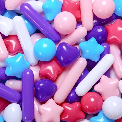 Vista 15 de Bolas para piscina de bolas STARBOLO para niños pequeños - Bolas de piscina de macaron a prueba de aplastamiento de plástico para niños pequeños