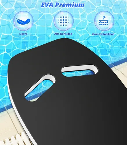 Vista 3 de MoKo Tabla de natación de dibujos animados, tabla de ejercicios de piscina, equipo de ejercicio para promover la posición de natación natural