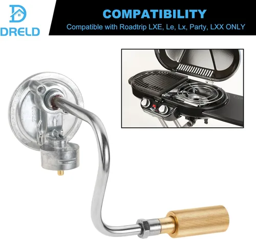 Vista 6 de DRELD Roadtrip Grill C001 - Adaptador de gas propano para parrillas Coleman Roadtrip Le/Lx/LXX/LXE 9942A5251, 5010000743, 9949 Series