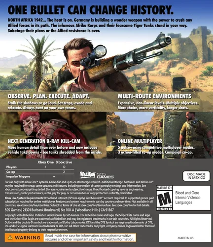 Vista 3 de Sniper Elite III - Xbox One Standard Edition