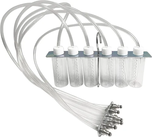 Vista 3 de HFS (R) Detector de inyector de 6 cilindros Probador de inyectores de combustible Inyector diesel Cilindro de diagnóstico de flujo Kit