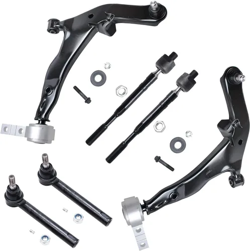Vista 36 de Detroit Axle - Kit de extremo delantero para Chrysler 300 Dodge Charger 2011-2023 Challenger, 2 Lower Rearward Control Arms 2 Outer Tie Rods 2