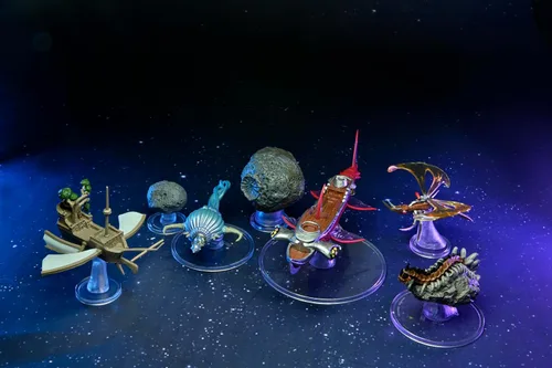 Vista 6 de WizKids Iconos D&D de los reinos: escala de barcos - Encuentros con asteroides