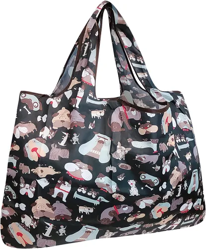 Vista 37 de Bowbear Bolsa de compras reutilizable de nylon plegable