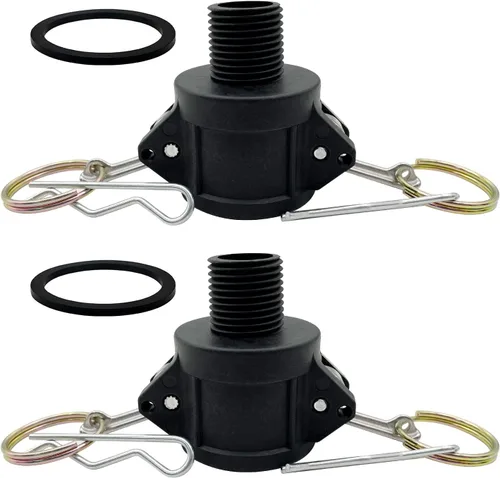 Vista 6 de BITOBITOTU - 2 accesorios Camlock Poly NPT A-50 1/2 pulgadas, tipo A, acoplamientos estándar de leva, accesorios de bloqueo de leva, ajuste