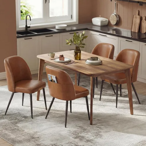 Vista 12 de VASAGLE - Juego de 2 sillas de comedor tapizadas para cocina