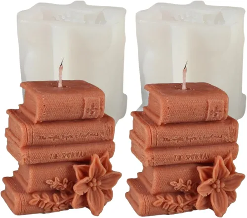 Vista 12 de Moldes de silicona para velas (paquete de 2 velas de erizo)