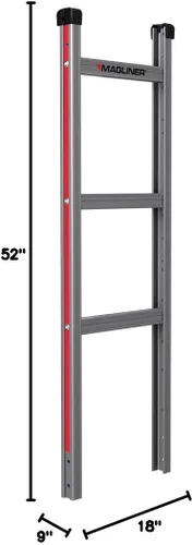 Vista 8 de Magline - Camiones manuales de aluminio (HMK15AUA4) y (HMK15AG2C) Capacidad de 500 libras