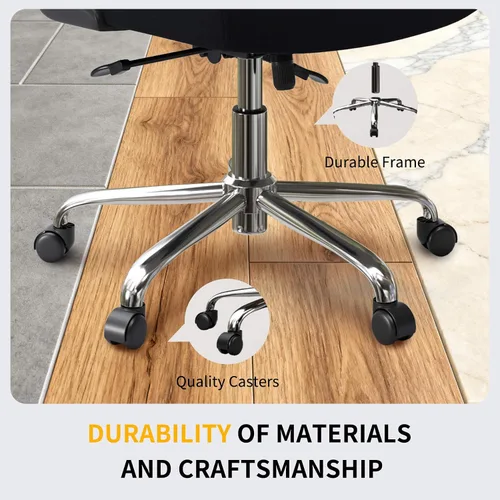 Vista 8 de Logicfox Silla de oficina ergonómica con soporte lumbar 2D adaptable y brazos abatibles, silla de escritorio de malla transpirable para aliviar