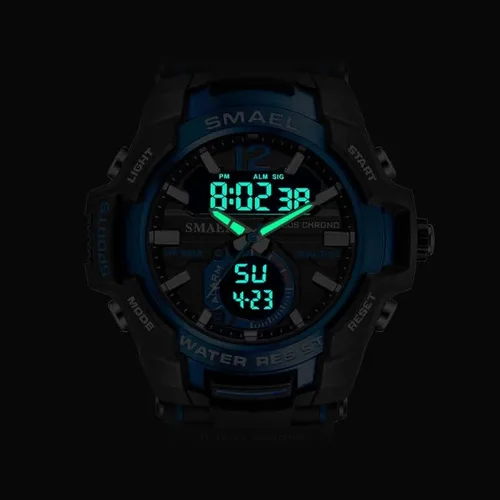 Vista 6 de Reloj SMAEL Evan negroplateado 6234 NegroPlata
