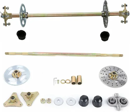 Vista 12 de Kit Completo de Brazo Oscilante con Amortiguador de Suspensión Delantera de 11'', Kit de Husillo de Nudillo de Dirección Superior e Inferior Para