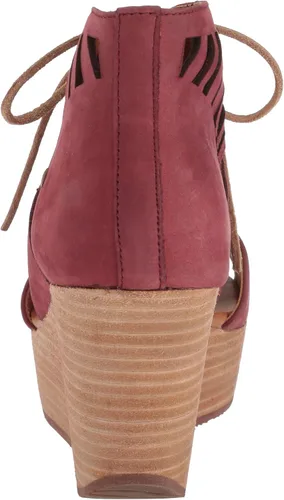 Vista 3 de Caterpillar Alma Ghillie Tie Platform Wedge Sandalia para mujer