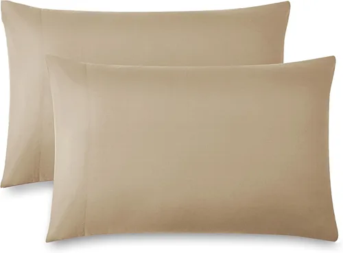 Vista 23 de Southshore Fine Linens® - Vilano® Springs - Par de fundas de almohada plisadas, color negro, estándar (Queen)