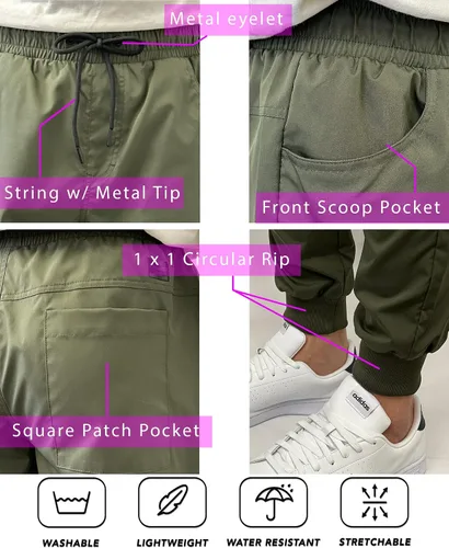 Vista 5 de Southpole Pantalón deportivo básico tejido Tech para hombre ligero